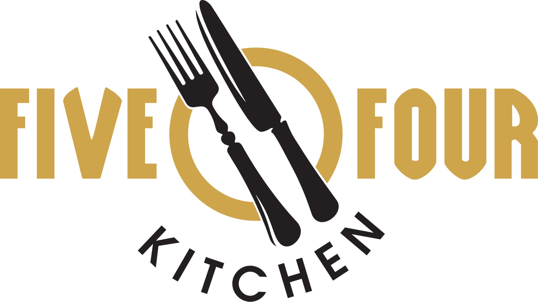FIVE 0 FOUR KITCHEN LOGO-BLACK